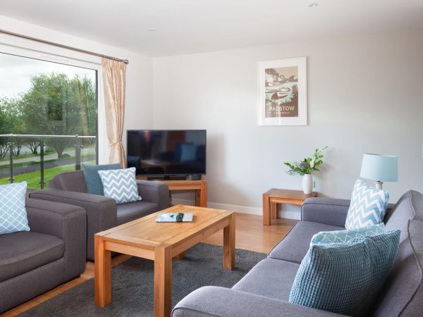 Living room at Starfish lodge