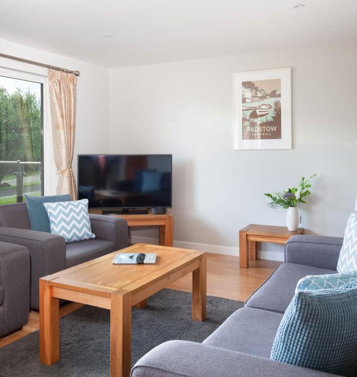 Living room at Starfish lodge