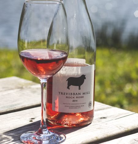 Rose wine from Trevibbean Mill vineyard