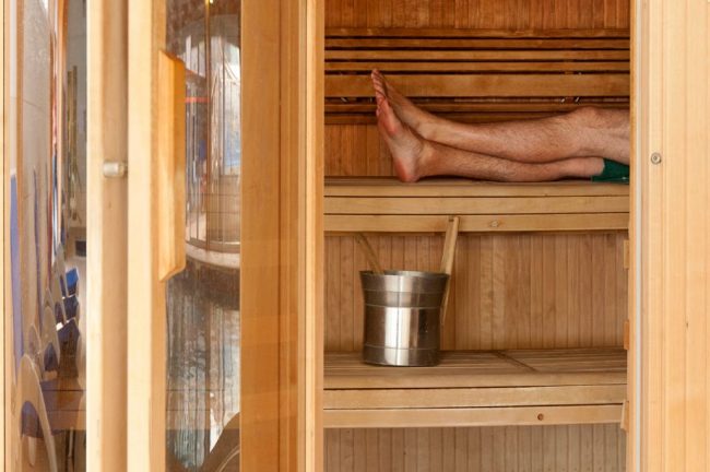 SandPiper lodge private sauna